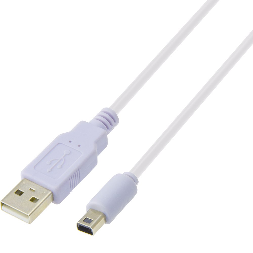 New 2DS LL ホワイト/パープル USBケーブル付 New 2DS LL ホワイト